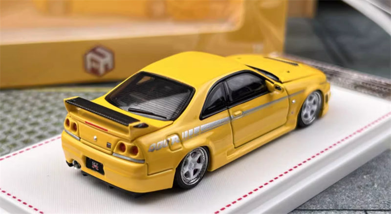 Focal Horizon Nissan Skyline GT-R R33 Nismo 400R Yellow Limited Edition 999PCS ONLY 1:64 Car Pre-built Model view6