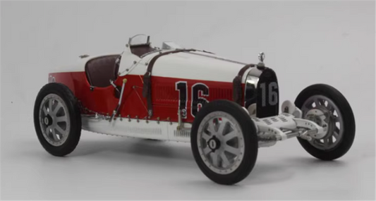 CMC Bugatti Type 35 #16 Red and white 1/18car Pre-a Model