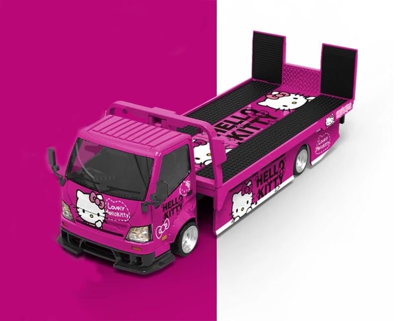 1:64 Hino H300 Kitty Dark Pink COOL.CAR DIECAST Model