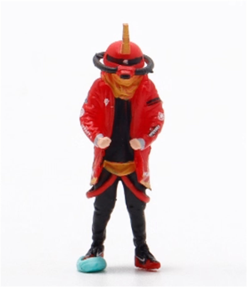 COOL.CAR Honda Civic FD2 explosive redesign mecha livery Red w/ Figure Version Limited Edition 500PCS ONLY 1:64 Car Pre-built Model view3