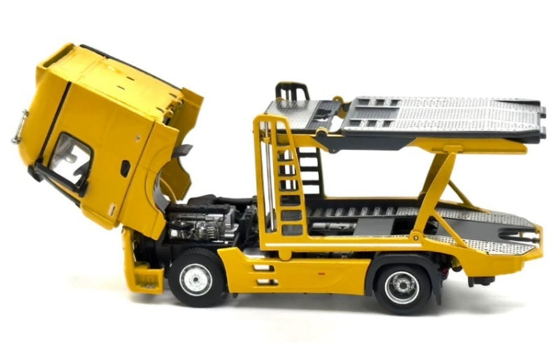1:64 Mercedes-Benz Actros Low top traditional mirror LHD  Yellow Unique Model x Tiny  DIECAST Model