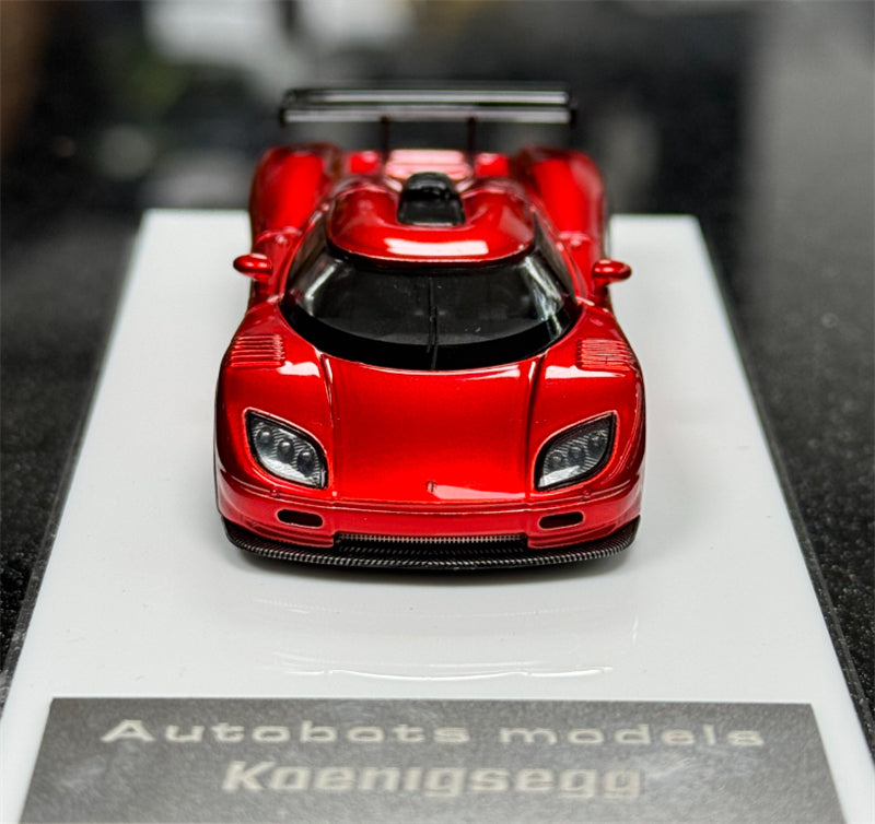 Autobots Models Koenigsegg CCGT Open Cover Edition Transparent Red 1:64 Car Pre-built Model view4