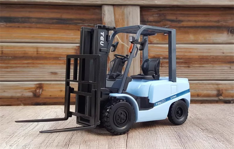 TEU 30klift New Energy Light Blue 1:20 Truck Pre-built Model