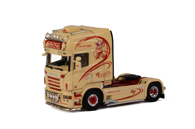 WSI SCANIA R6 TOPLINE 4X2 Felber Trans 1:50 Truck Pre-built Model