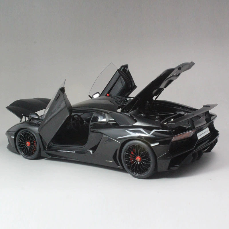 AUTOART Lamborghini Aventador LP750-4 SV Black 1/18 car Pre-a Model