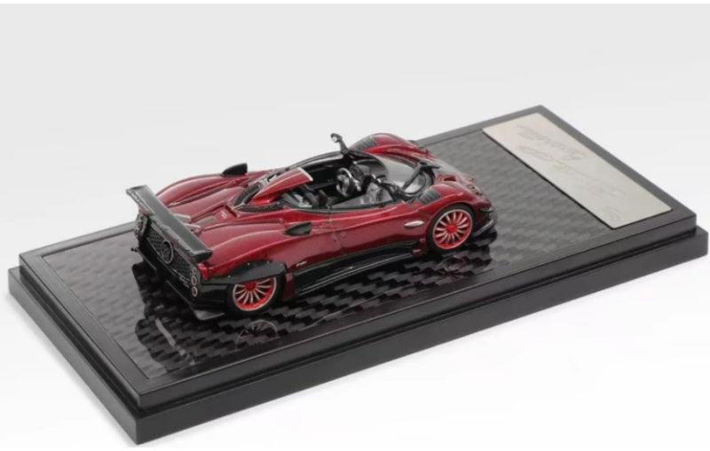 1:64 Pagani Zonda HP LCD Red Carbon Diecast Model view2
