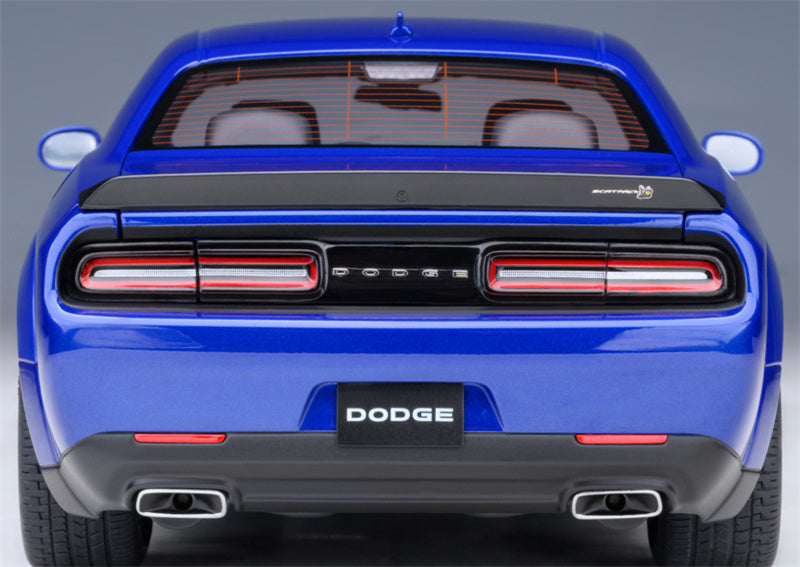 AUTOART Dodge Challenger R/T Scat Pack Widebody 2022 Indigo Blue 1:18 Car Pre-built Model view10