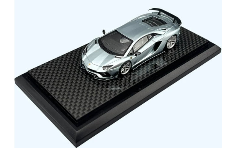1:64 Lamborghini Aventador LP740-4 S Ice Blue YM Model modified version Limited 299 pcs Resin Car Model
