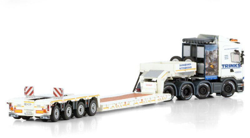 WSI  SCANIA R6 8X4 STREAMLINE HIGHLINE EURO LOW LOADER PENDEL X - 4 AXLE Trinks 1:50 Truck Pre-built Model
