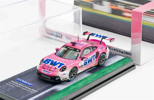 1:64 Porsche 911 GT3 Cup (992) 2024 pink Tarmac Works DIECAST Civil Car Model