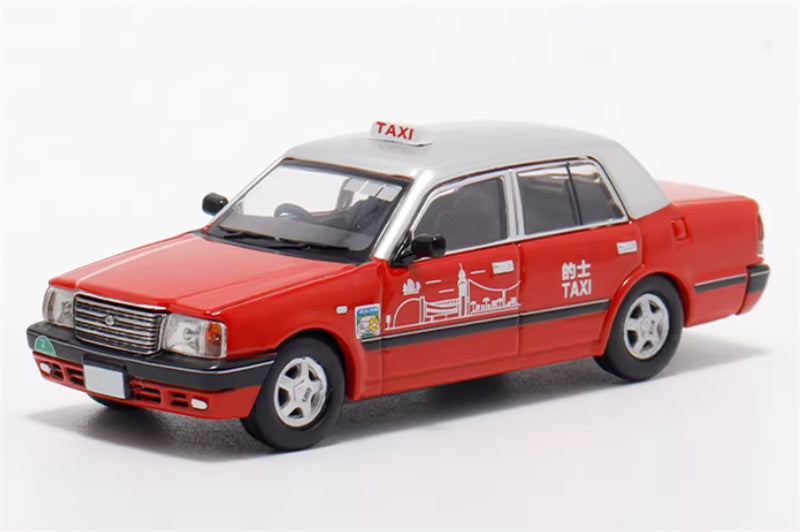 LMLF MODEL Toyota Crown Comfort Hong Kong Kowloon Taxi Red 1:64 Car Pre-built Model view1