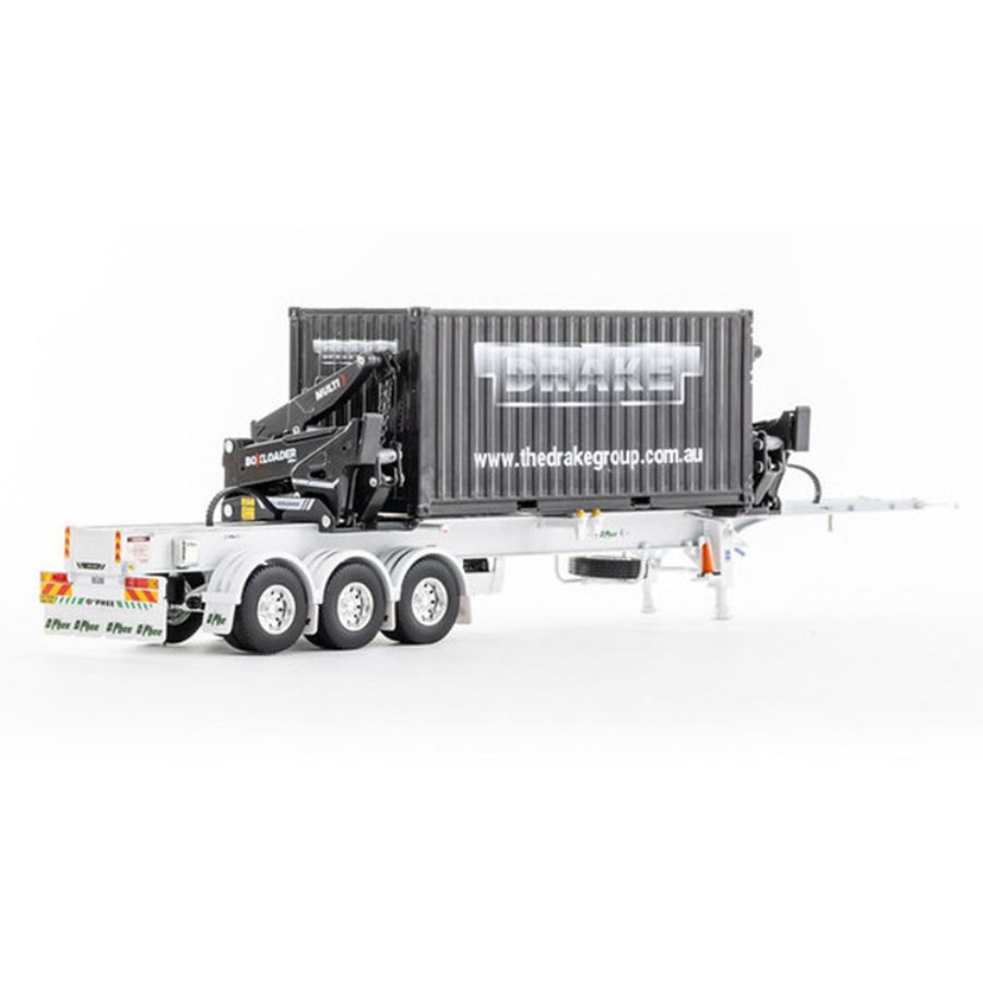 Drake O’Phee BoxLoader Container trailer white 1/50 DIECAST Truck