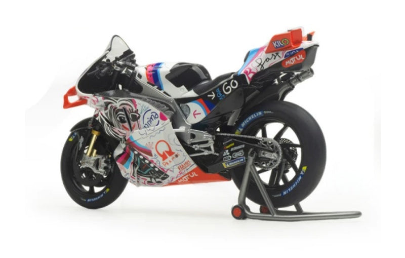 1:12 Ducati Pramac MOTO GP24 Catalonia Grand Prix 21# KiloWorks Diecast Model view4