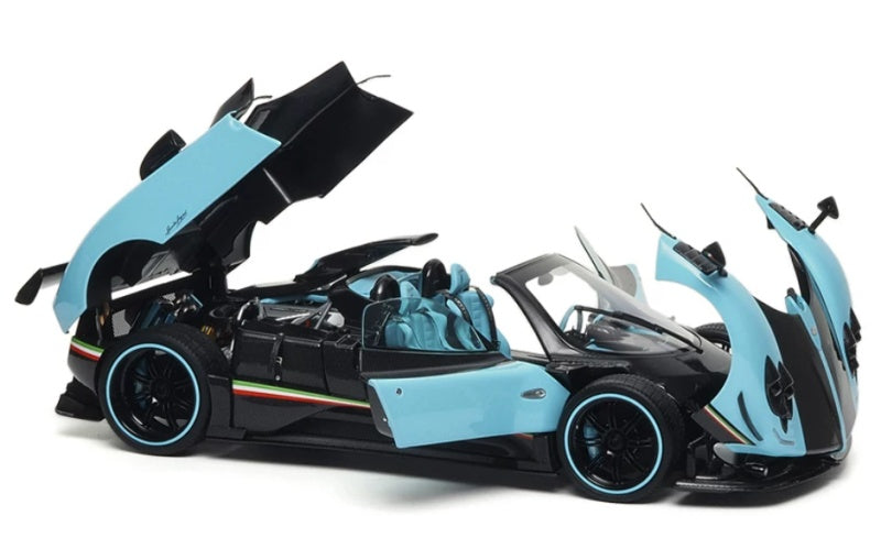 1:18 Pagani Zonda Uno Almost Real convertible version T Blue Diecast Model view7