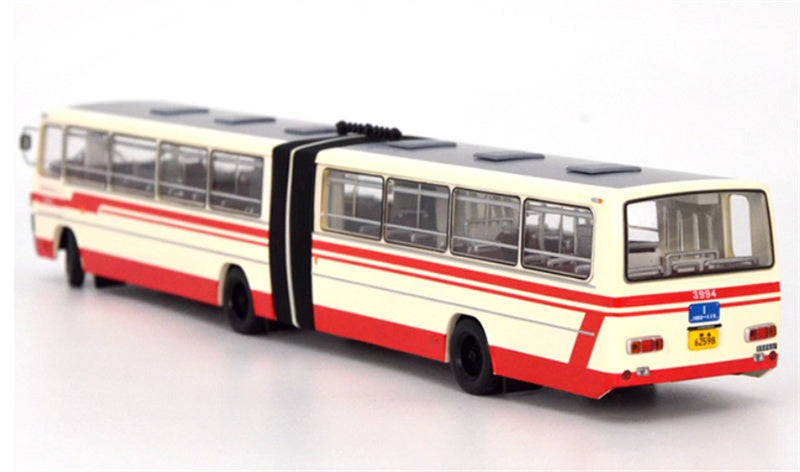 Beijing Public Transport Jinghua BK6170 #1 Blue Road Sign Articulated Bus 1:64 Bus Pre-built Model view5