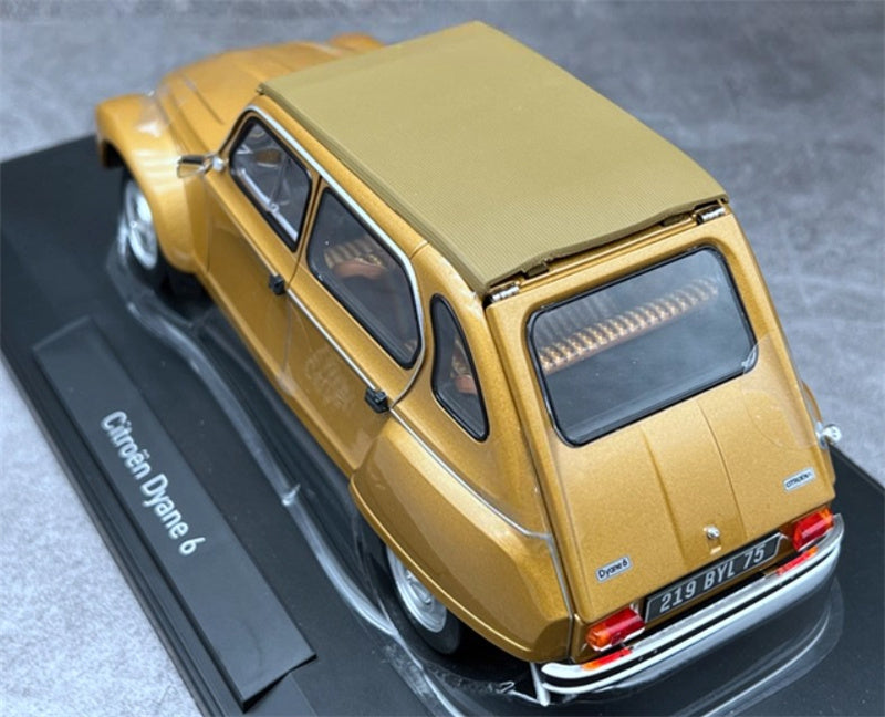 NOREV Citroen Dyane 6 1970 golden fully open 1:18 Car Pre-built Model view3