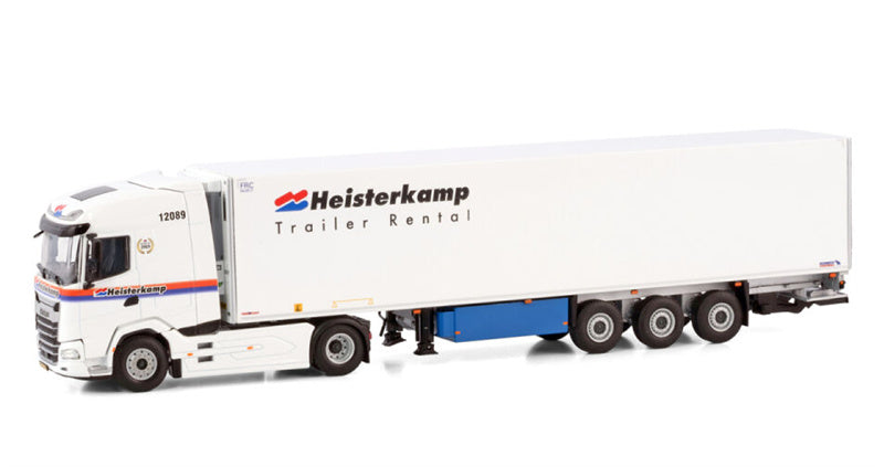 WSI DAF XG 4X2 REEFER TRAILER - 3 AXLE Heisterkamp 1:50 Truck Pre-built Model