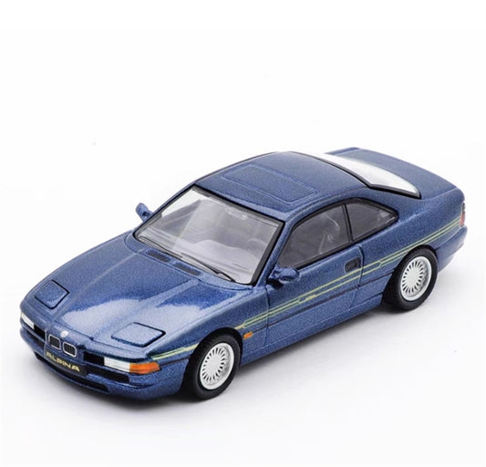 Shadow pro BMW 850 CSI Blue Filp-Up Light Version 1:64 car Pre-built Model view1