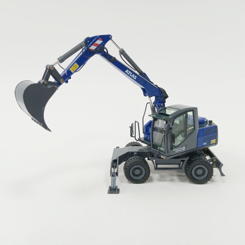 NZG ATLAS 140W echnisches Hiliswerk Wheeled Excavator 1:50 Truck Pre-built Model