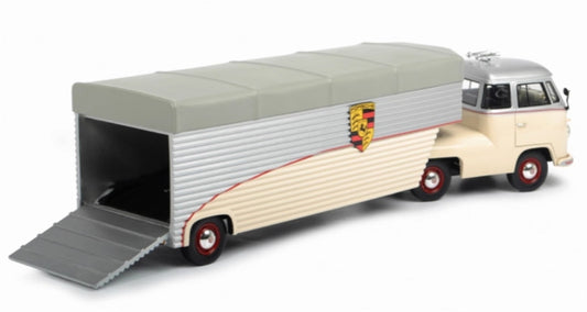 Schuco Volkswagen VW T1 Continental Motors Porsche 1:18 Truck Pre-built Model view2