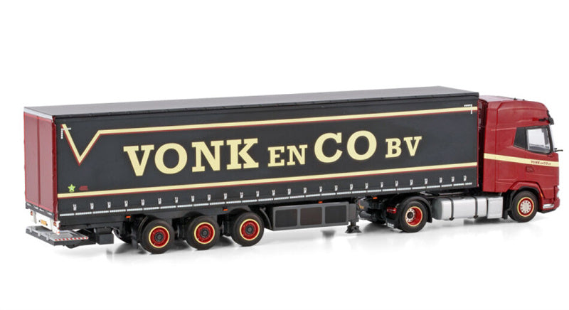 WSI DAF XG+ 4X2 CURTAINSIDE TRAILER - 3 AXLE Vonk EN Co BV 1:50 Truck Pre-built Model