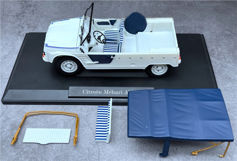 NOREV Citroen Mehari Azur 1983 White/Blue 1:18 Car Pre-built Model view8