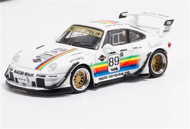 1:64 Porsche 911 RWB 993 #89 Apple White #89 SW DIECAST Limited Edition 499pcs ONLY Model