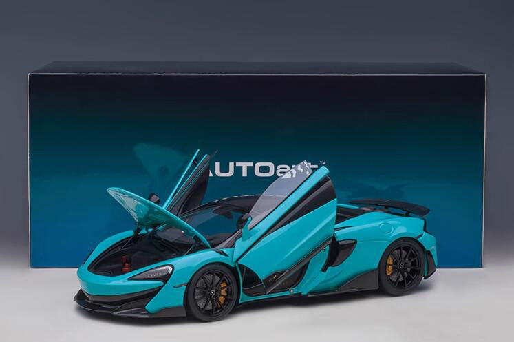 AUTOART McLaren 600LT sports car blue 1:18car Pre-a Model