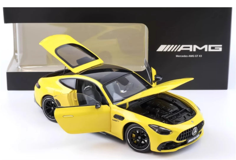 Mercedes AMG GT43 yellow 1:18 Car Pre-built Model