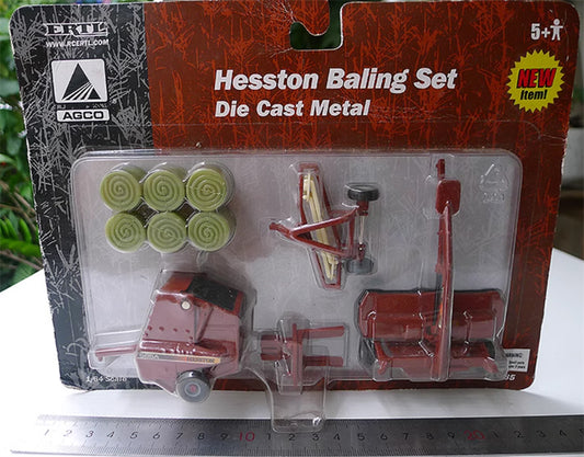 ERTL CASE Hesston Baling Set red 1:64 Truck Accessories Pre-built Model