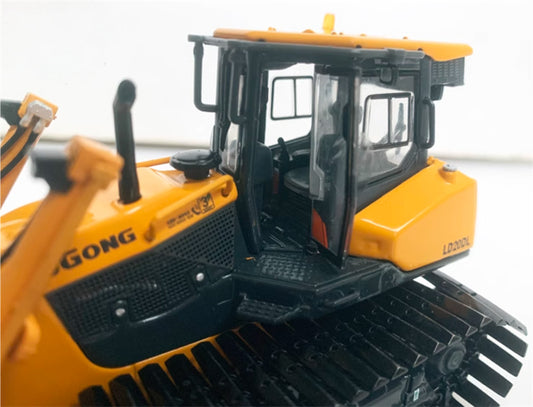 LIUGONG LD20DL Wetland Bulldozer Original yellow coating 1:50 Truck Pre-built Model