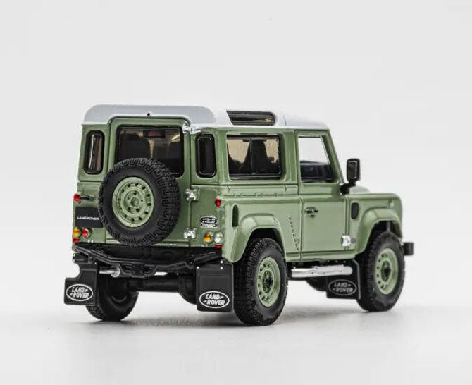 1:64 LCD Land Rover Defender Works V8 70th Edition Green Diecast Model
