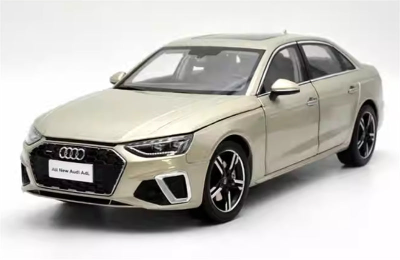 FAW AUDI A4L 2020 light yellow 1:18 Car Pre-built Model view1