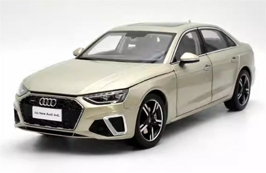 FAW AUDI A4L 2020 light yellow 1:18 Car Pre-built Model view1