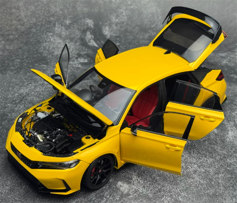 1:18 Honda Civic Type R FL5  yellow MOTORHELIX Limited Edition 299PCS ONLY DIECAST Model
