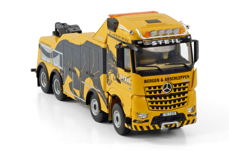 WSI MERCEDES BENZ AROCS MP4 STREAM SPACE 8X4 FALKOM Steil 1:50 DIECAST Truck
