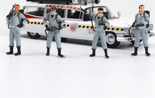 YS Model Navy Grey Four Figures only Car not include 1:64 Figure Pre-built Model view1