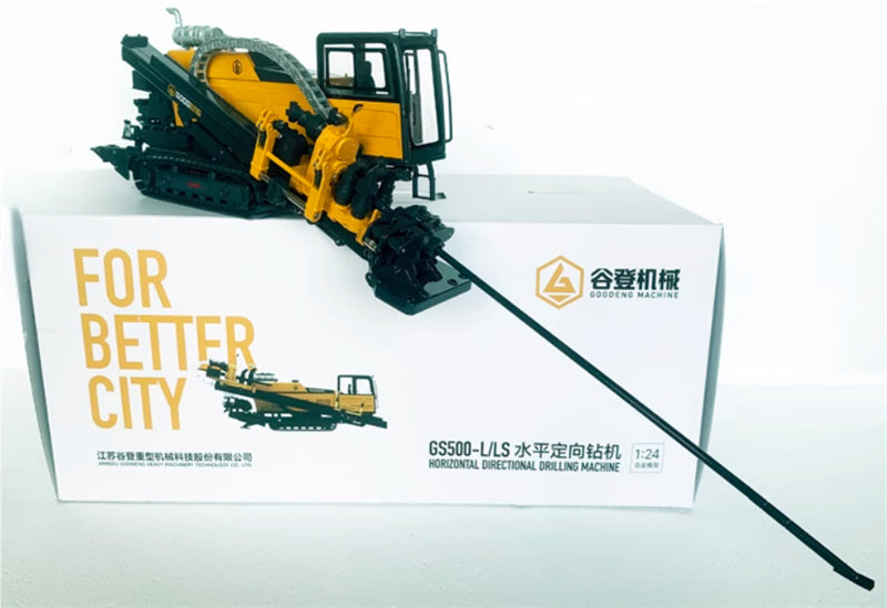 GOODENG MACHINE GS500-L/LS horizontal directional drilling Machine Long pole version Limited Collectors Edition 1:24 Truck Pre-built Model