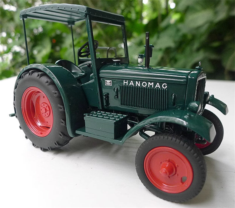 SCHUCO Hanomag R 40 mit Dach Tractor peacock blue 1:32 Truck Pre-built Model
