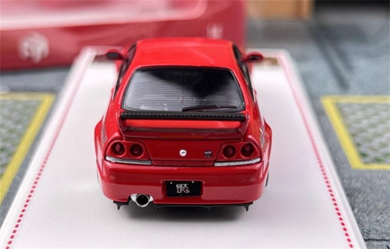Focal Horizon Nissan GT-R R33 Nismo 400R Red Limited Edition 699PCS ONLY 1:64 Car Pre-built Model view7