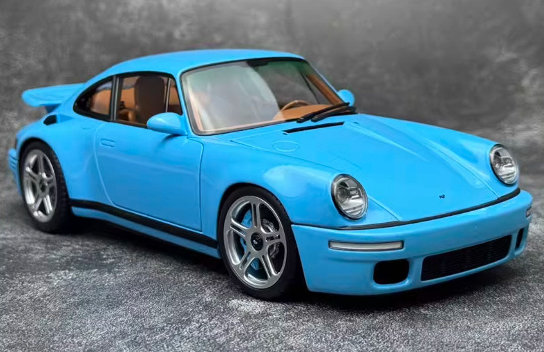 Almost Real Porsche Ruf CTR Anniversary Edition 2017 Sky Blue Limited Edition 504PCS ONLY 1:18 Car Pre-built Model view5