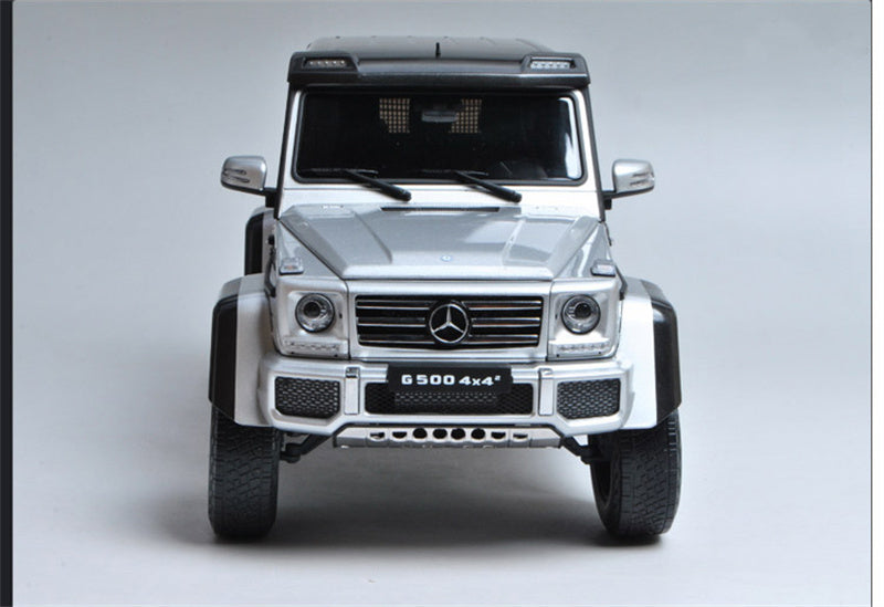 Almost Real Mercedes Benz G500 4X4 SUV Silver 1:18 DIECAST CAR
