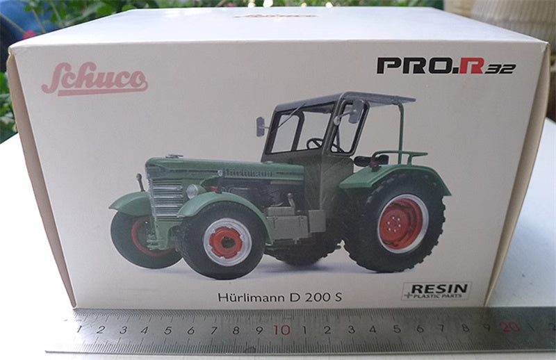 SCHUCO Hurlimann D 200 S Agricultural tractor army green 1:32 Truck Pre-built Model