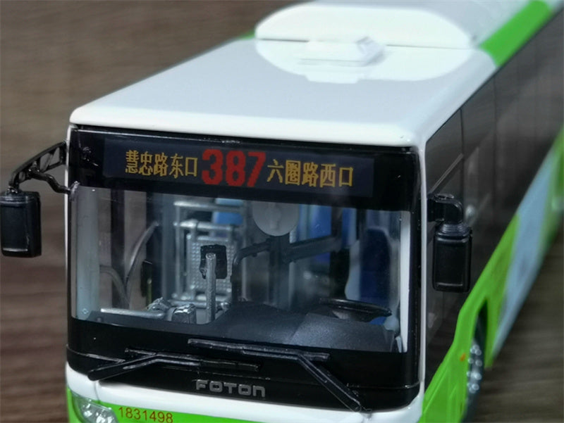 Beijing Public Transport Foton Bus Bafangda Single Machine Route 387 1:64 Bus Pre-built Model view10