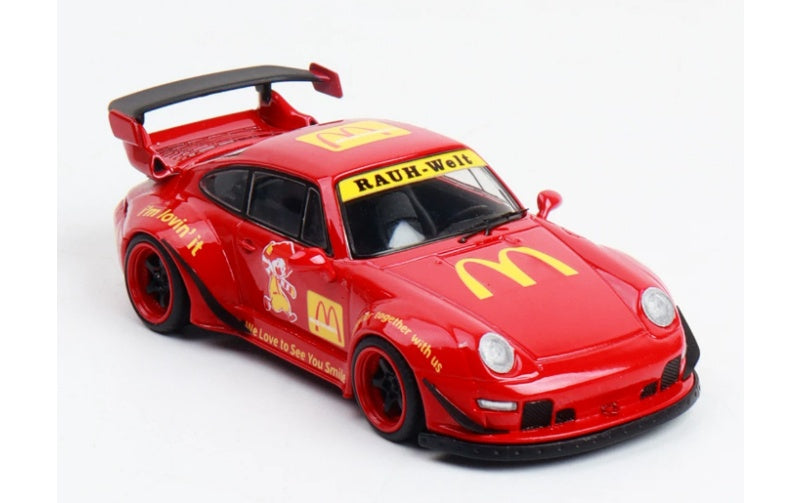 1:64 PORSCHE 993  Standard Red DECODE Limited Edition 699PCS ONLY DIECAST Model