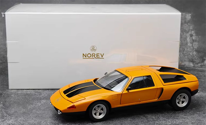 NOREV Mercedes Benz C111 Gull Wing Door Concept Car orange 1:18 Car Pre-built Model view11