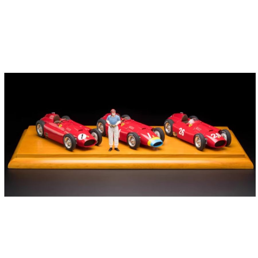 CMC Lucky Set Fangio Figure Ferrari D50 long nose #1+ Ferrari D50 short nose #1+ Ferrari D50 short nose #26 1956 Limited Edition 1:18 DIECAST Car