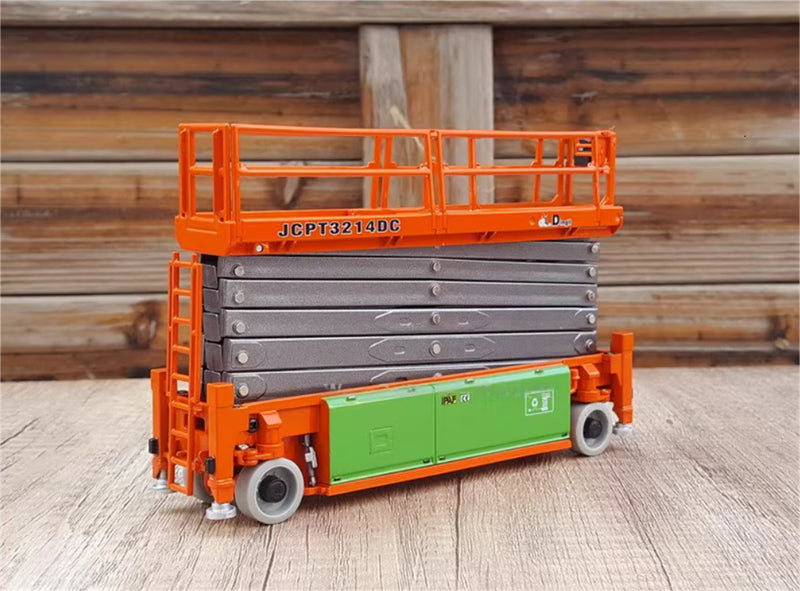 Dingli Self propelled scissor type aerial work platm red 1:35 Truck Pre-built Model
