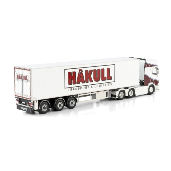 1:50 SCANIA HAKULL R CR20H 6X2 BOX TRAILER 3 AXLE WSI Diecast Model