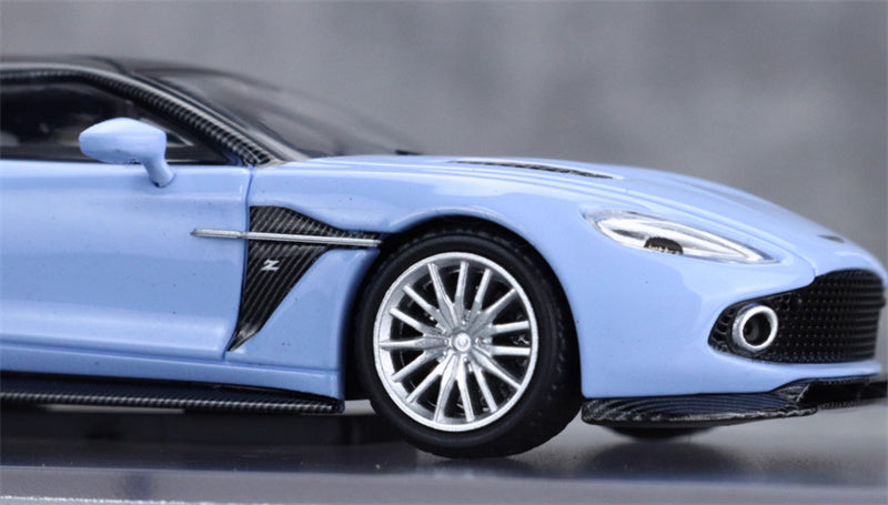 KING MODEL Aston Martin Vanquish Zagato Shooting Brake 2018 Blue Limited Edition 999PCS ONLY 1:64 Car Pre-built Model view10